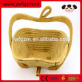 plegable cesta de madera de fruta colgante